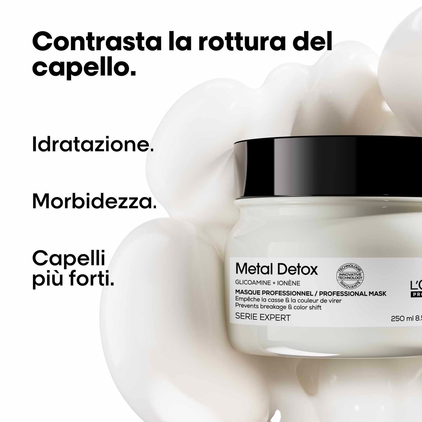 L'Oréal Metal Detox — duo shampoo 300 ml + maschera 250 ml