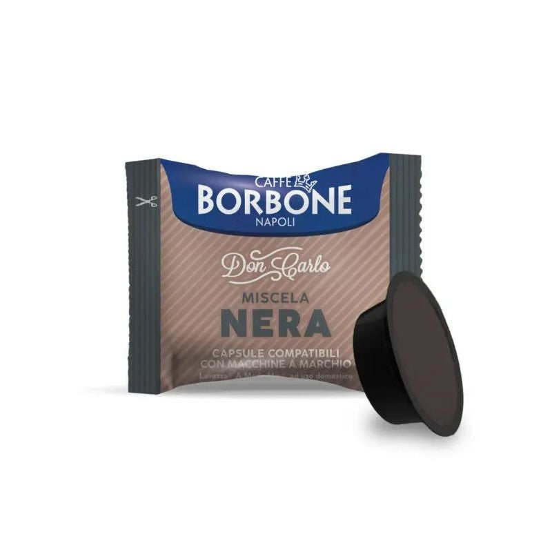 Caffè Borbone Don Carlo Miscela Nera — 50 capsule compatibili Lavazza A Modo Mio