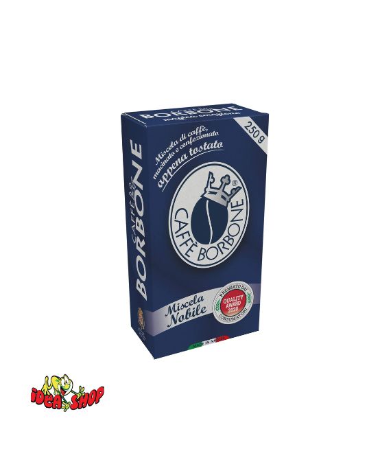 Confezione da 250 g di Caffè Borbone Macinato Miscela Blu
