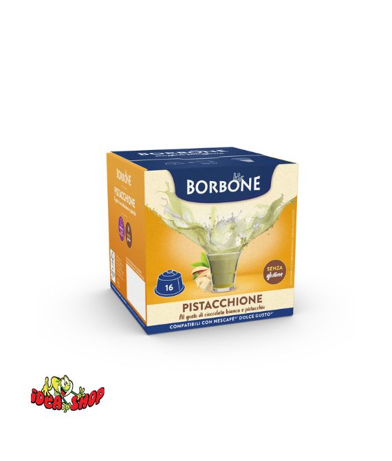Confezione da 16 capsule Caffè Borbone Pistacchione compatibili Dolce Gusto