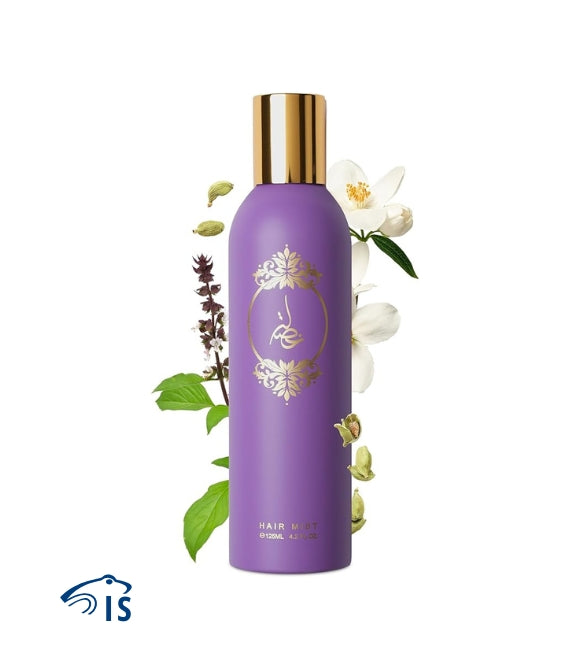 Flacone di Atyab Al Marshoud Kishla Violet Hair Mist da 125 ml