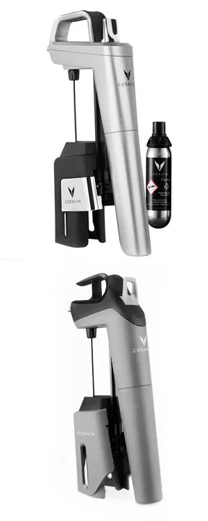Coravin Timeless Three SL grigio con capsula di argon