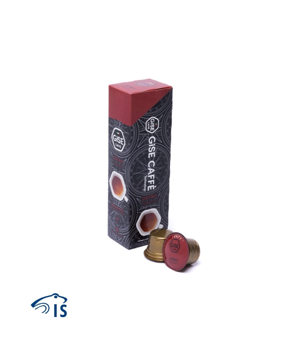 Confezione da 10 capsule Gise Caffè Ostro 100% Robusta per sistema Gise