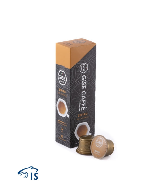 Confezione da 10 capsule Gise Caffè Zefiro 100% Arabica