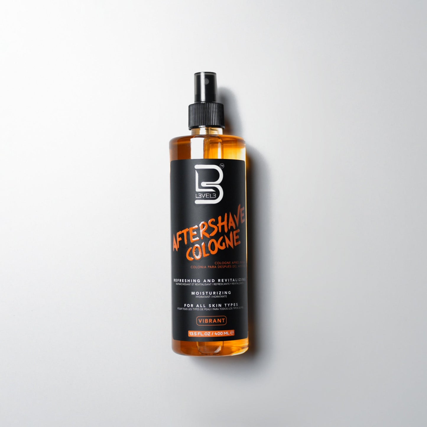 L3VEL3 After Shave Cologne 400 ml, dopobarba formato barber — fragranza Vibrant