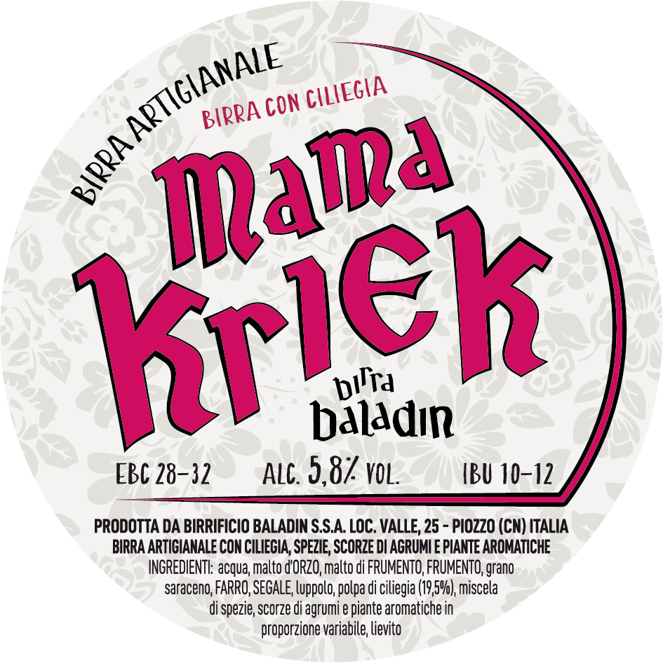 Bottiglia Birra Baladin Mama Kriek