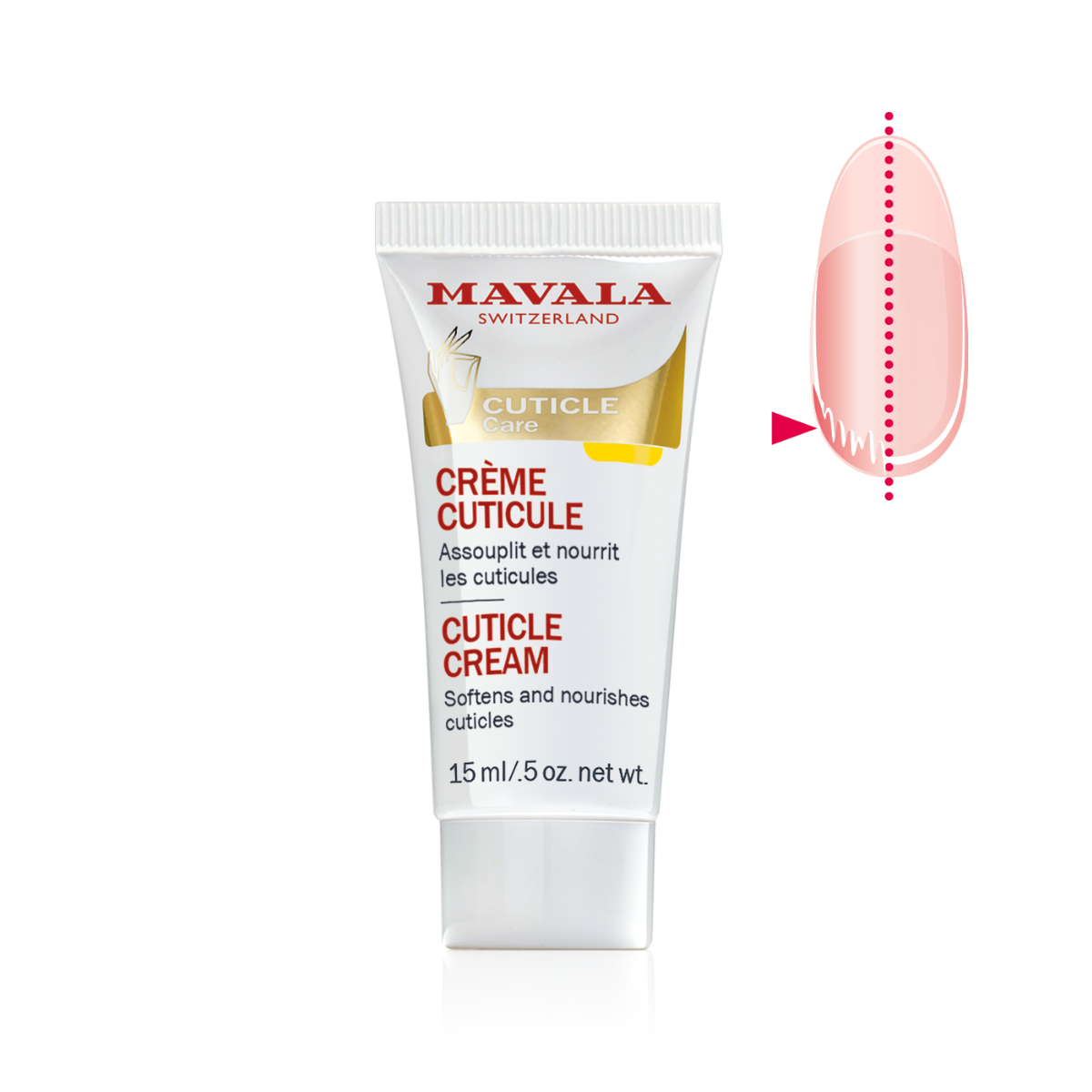 Tubo Mavala Crema Cuticole trattamento ammorbidente 15 ml