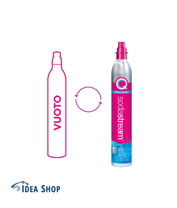 Ricarica CO2 Quick Connect scambio vuoto per pieno da Idea Shop Acqui Terme
