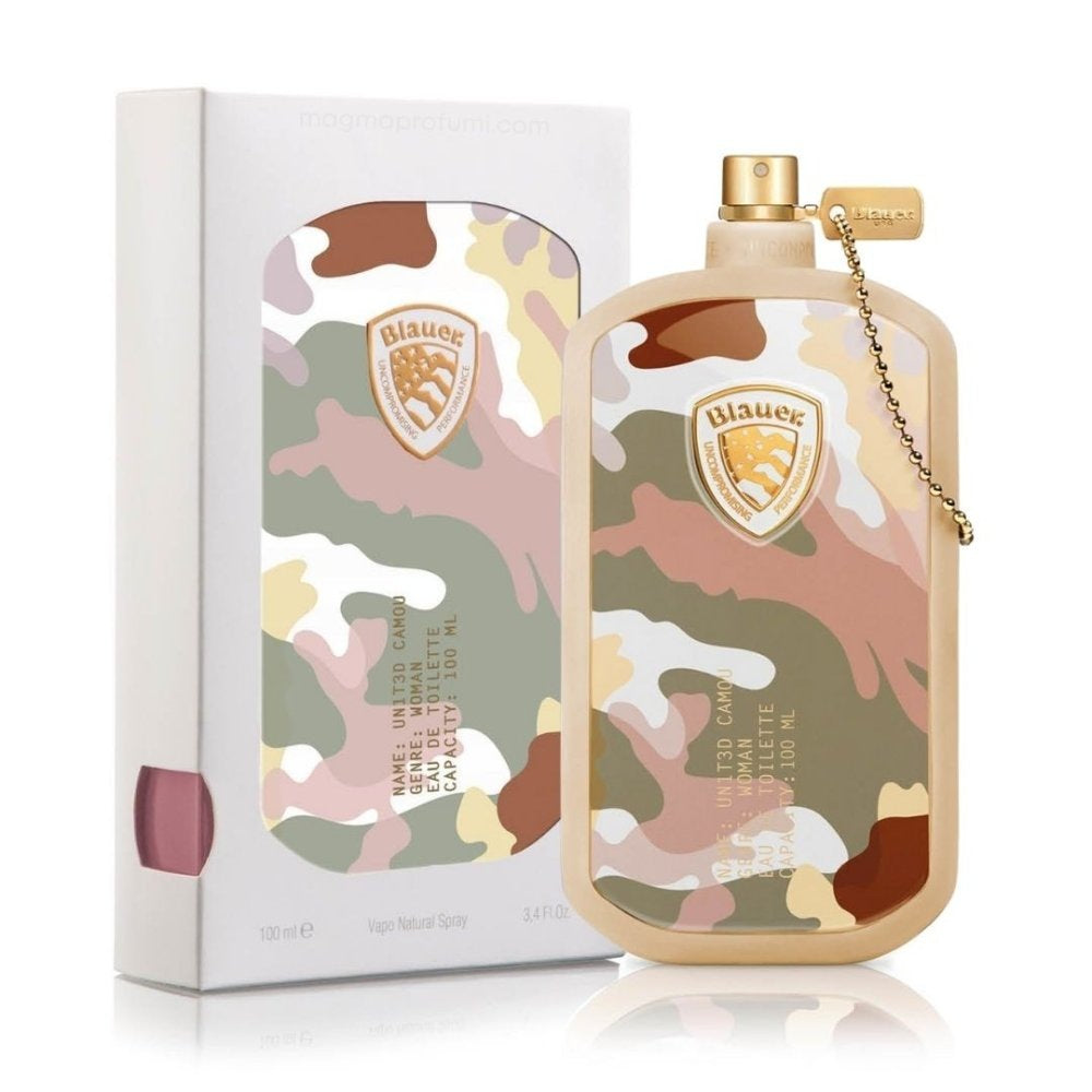 Blauer UN1T3D Camou Woman Eau de Toilette, flacone mimetico chiaro con confezione