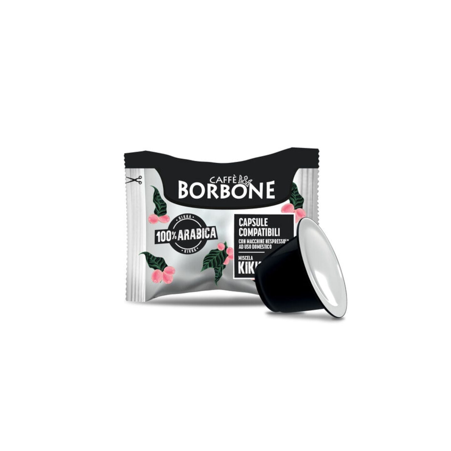 Caffè Borbone Respresso Kikka 100% Arabica — 50 capsule compatibili Nespresso