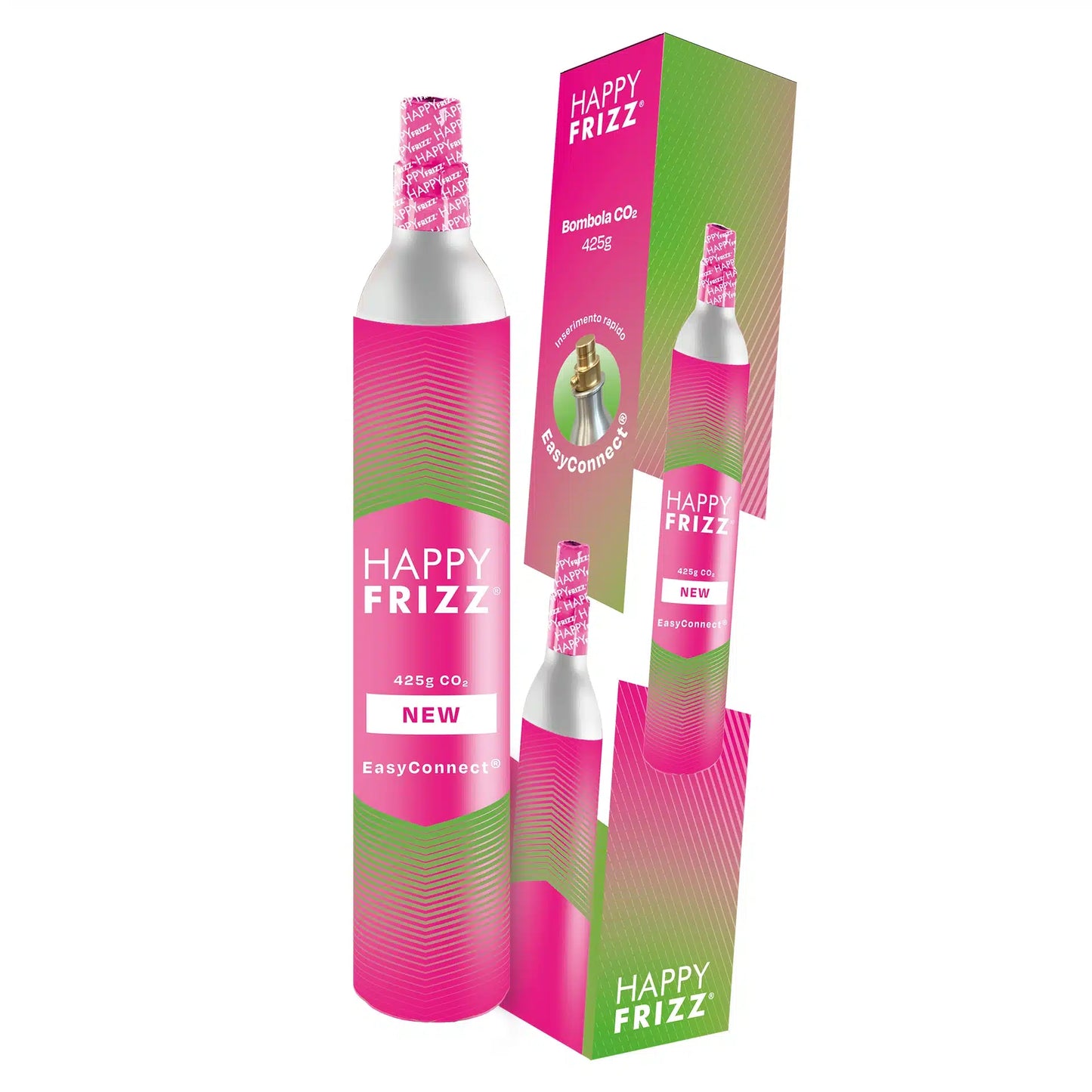 Ricarica Co2 rosa quick connect compatibile Sodastream Acqui Terme