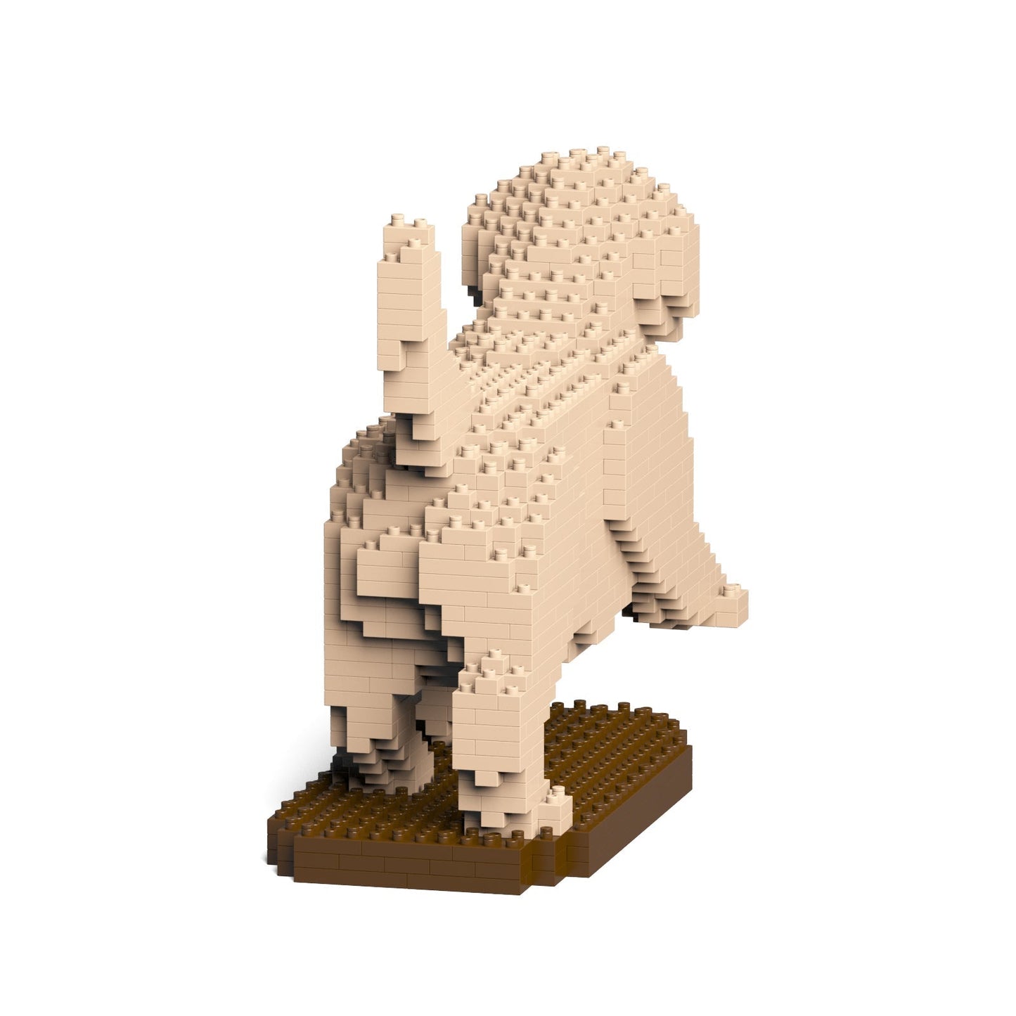 Scultura Jekca Golden Retriever cucciolo vista frontale