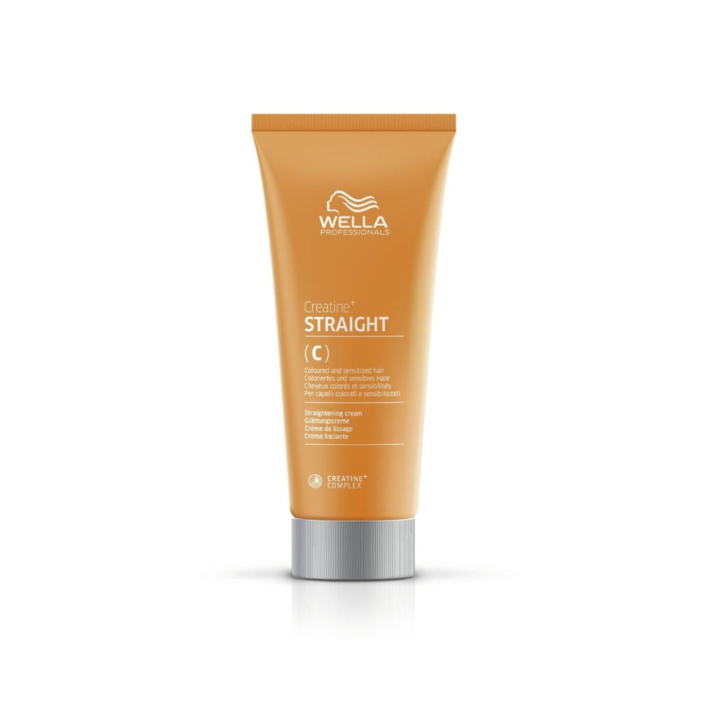 Wella Creatine+ Straight C — crema lisciante 200 ml, capelli colorati e sensibilizzati
