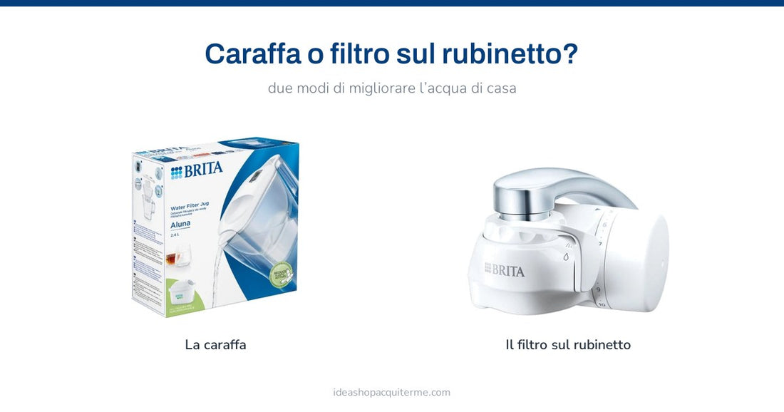 Brita a confronto: la caraffa filtrante Aluna e il filtro da rubinetto On Tap