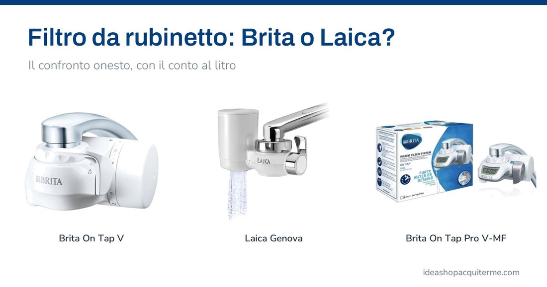 Brita On Tap V, Laica Genova e Brita On Tap Pro V-MF: i tre filtri da rubinetto a confronto