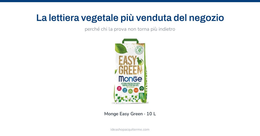 Monge Easy Green, lettiera vegetale da 10 litri