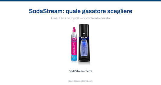 SodaStream Terra, il gasatore per l'acqua frizzante in casa