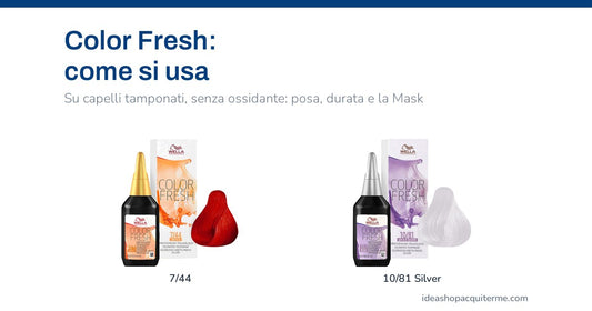 Wella Color Fresh: come si usa — flaconi 7/44 e 10/81 Silver