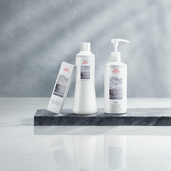 Wella True Grey — toner, attivatore e perfector