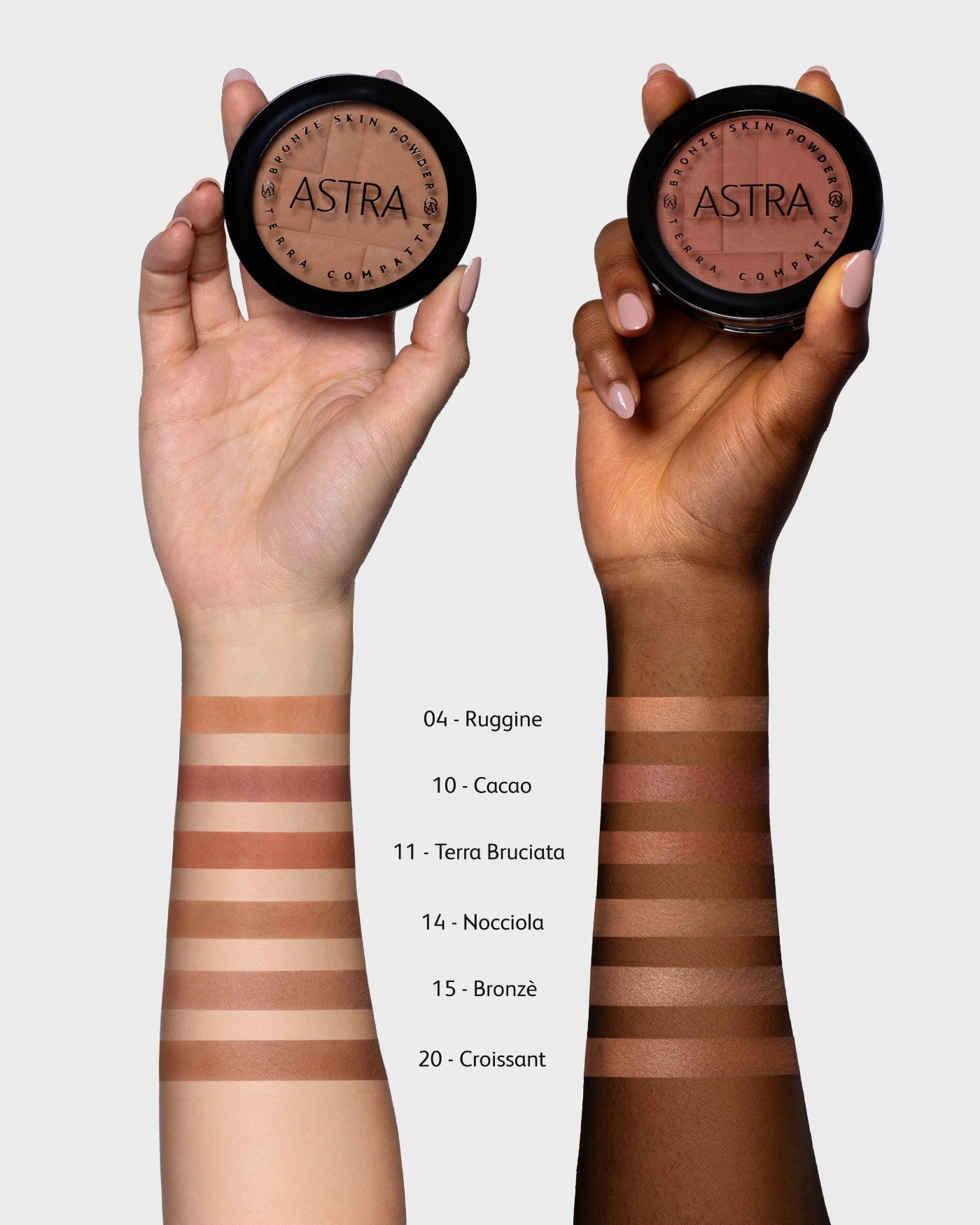 Astra Bronze Skin Powder — terra compatta effetto bronzer