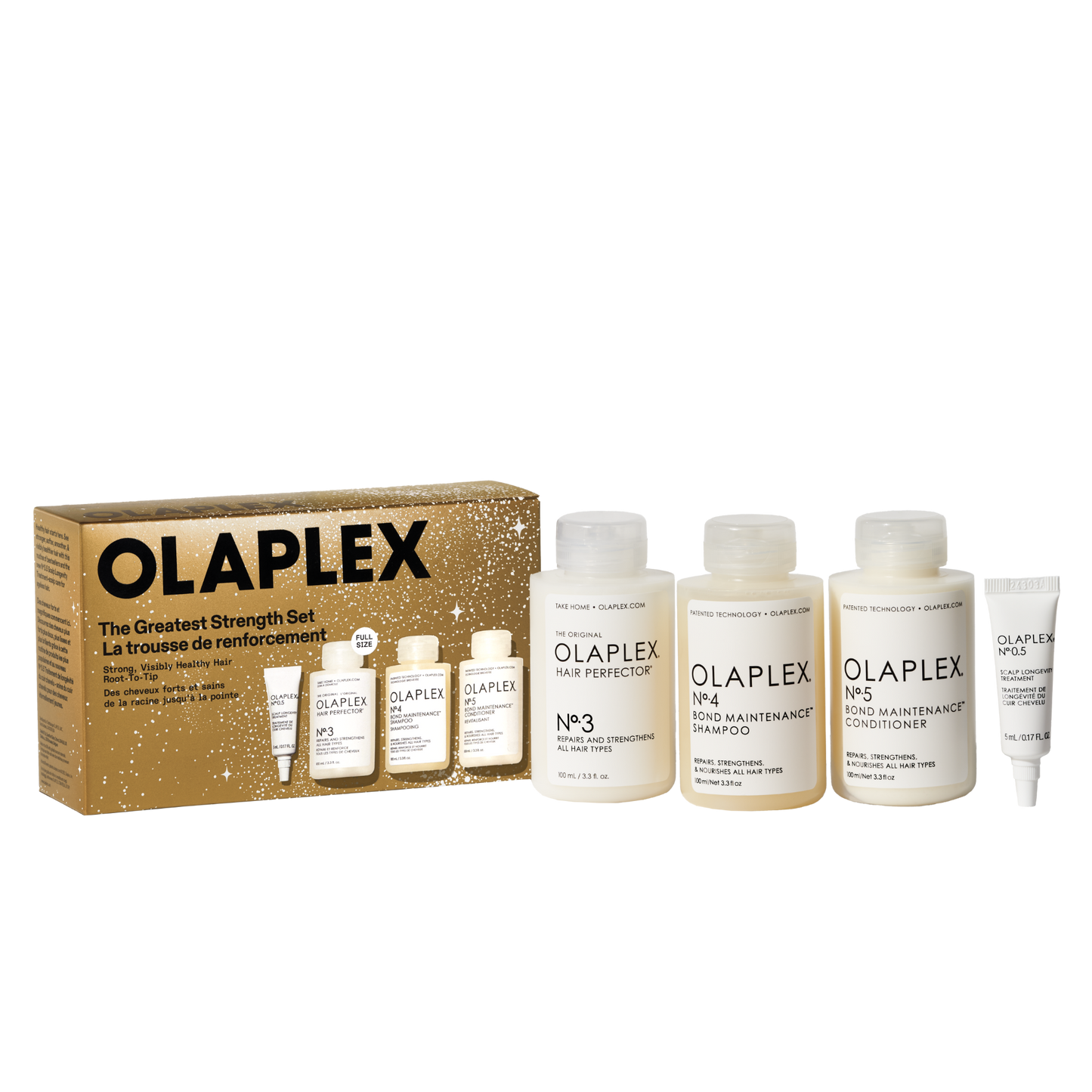 Olaplex The Greatest Strength Set con N°3, N°4, N°5 e N°0.5
