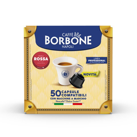 Caffè Borbone Miscela Rossa — 50 capsule compatibili Dolce Gusto