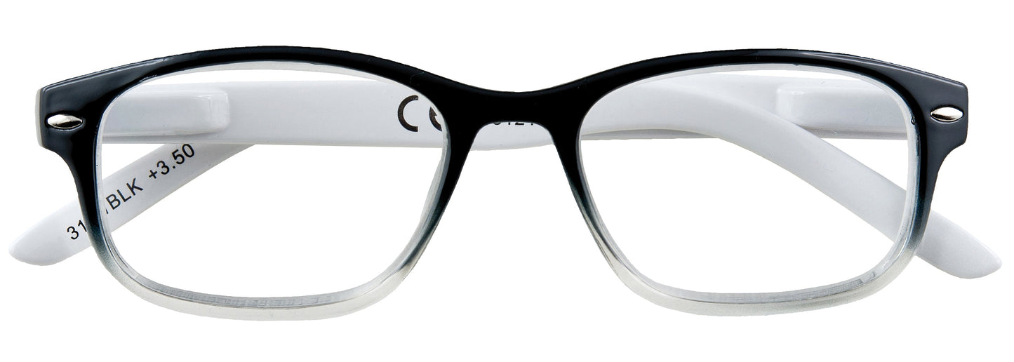 Occhiali da lettura Zippo neri +3.00 — 31Z-B1-BLK — foto ufficiale Zippo Eyewear
