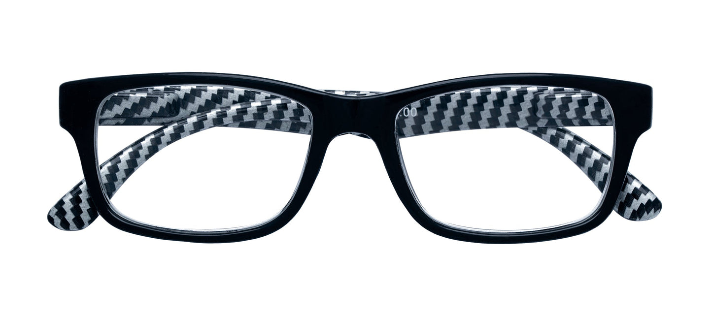 Occhiali da lettura Zippo neri fantasia +1.00 — 31Z-PR74 — foto ufficiale Zippo Eyewear