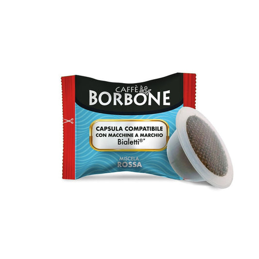 Caffè Borbone Miscela Rossa — 50 capsule compatibili Bialetti