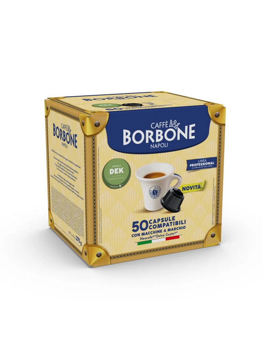 Caffè Borbone Miscela Dek — 50 capsule compatibili Dolce Gusto