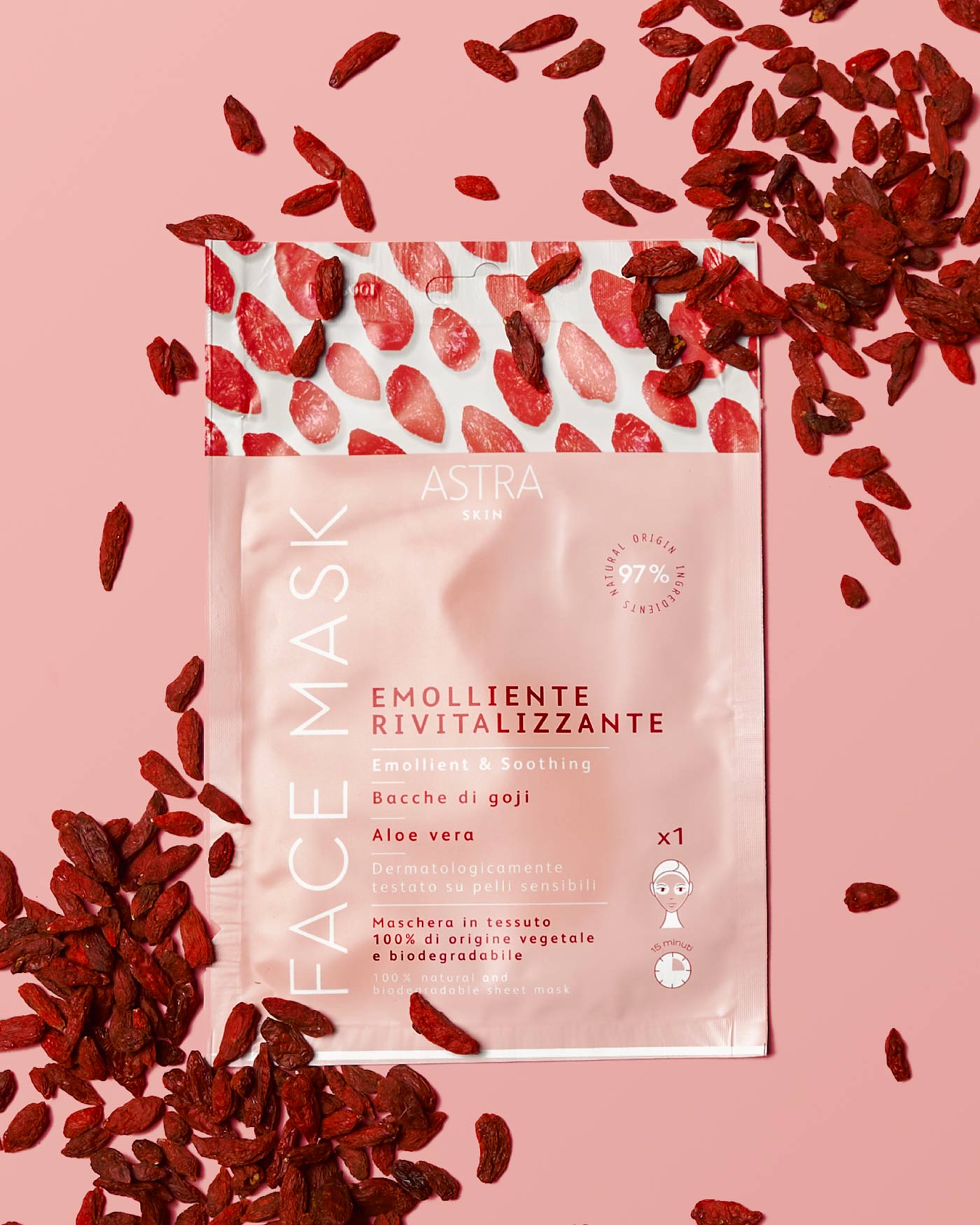Astra Skin Face Mask — maschera in tessuto emolliente