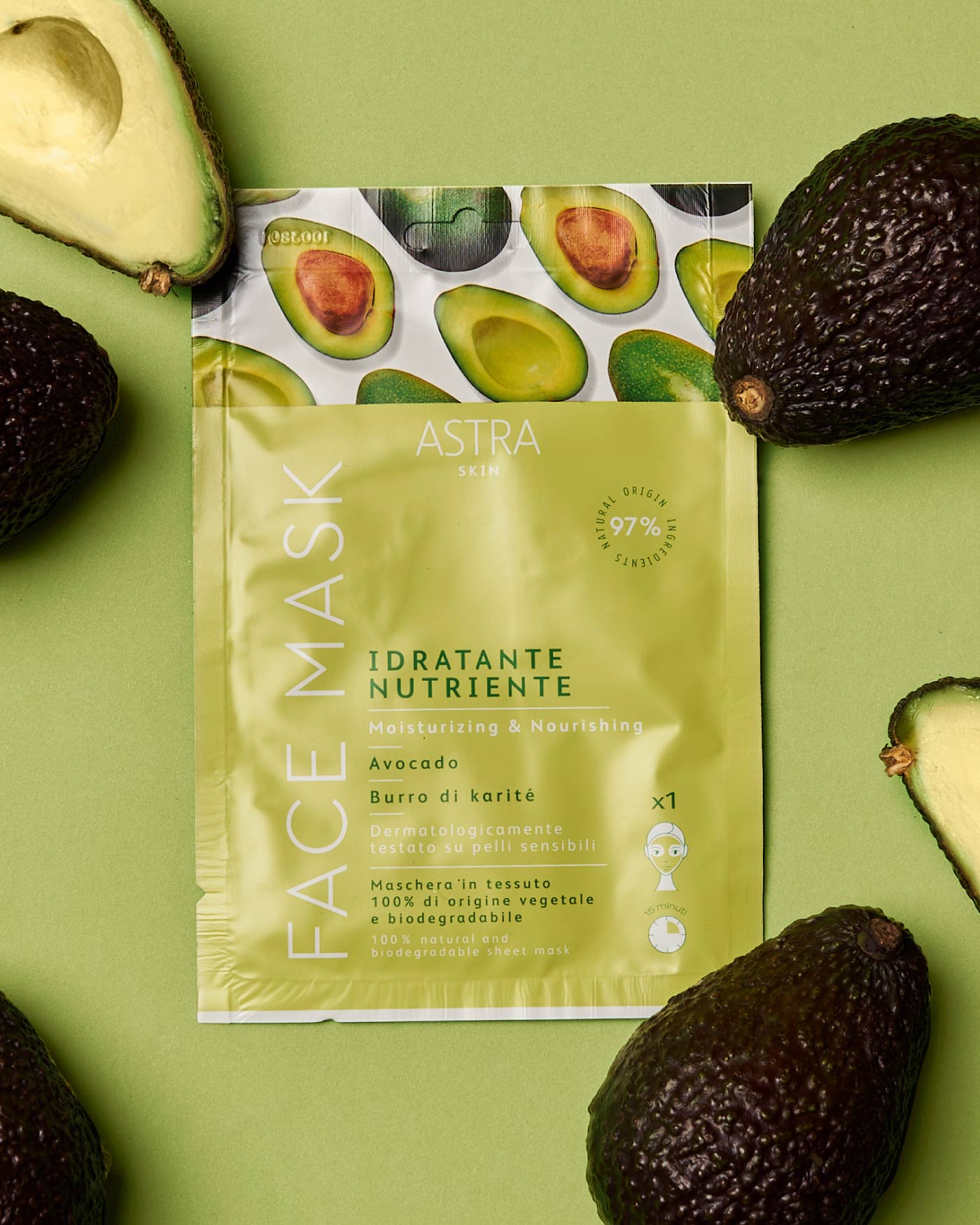 Astra Skin Face Mask — maschera in tessuto idratante