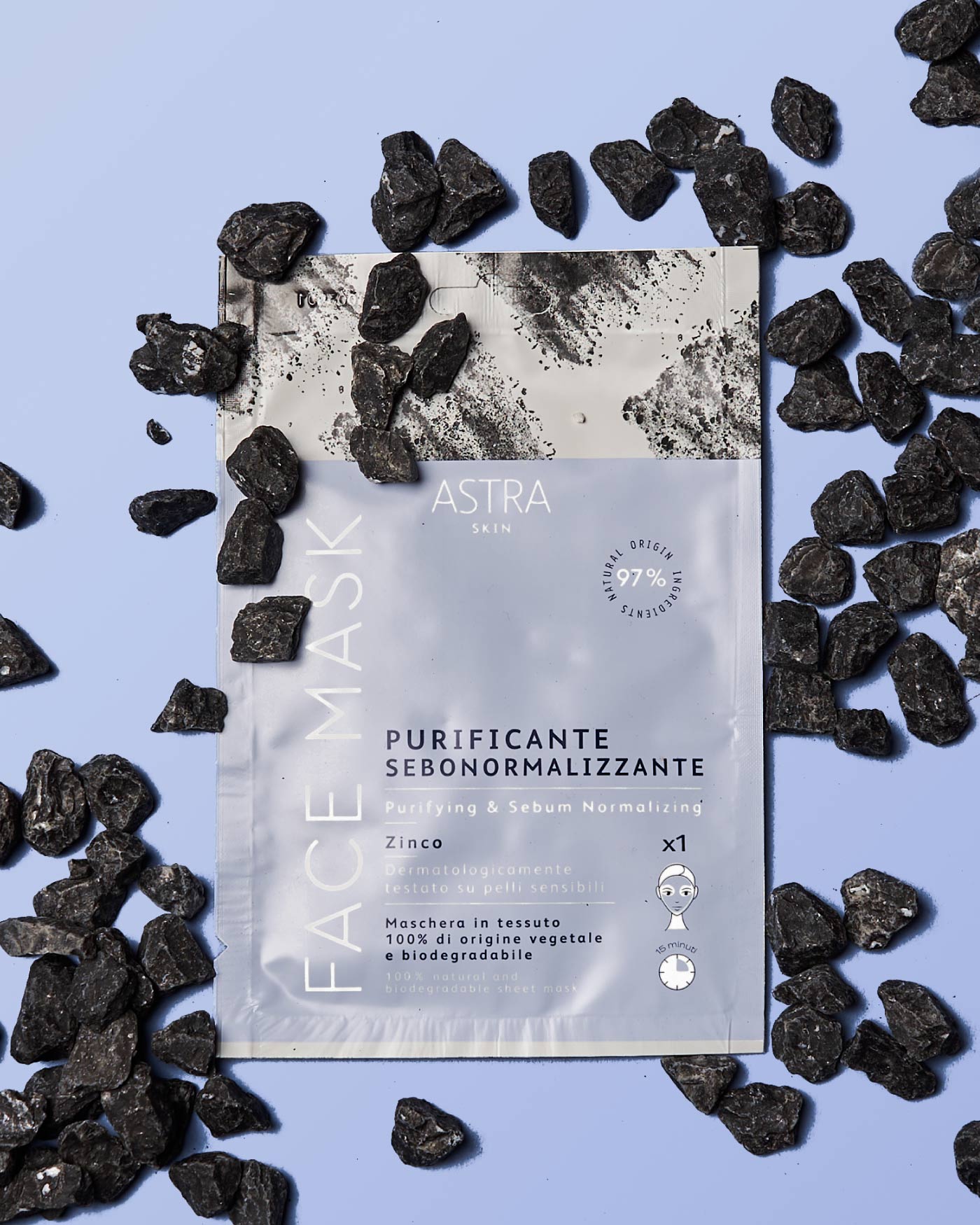 Astra Skin Face Mask — maschera viso in tessuto purificante