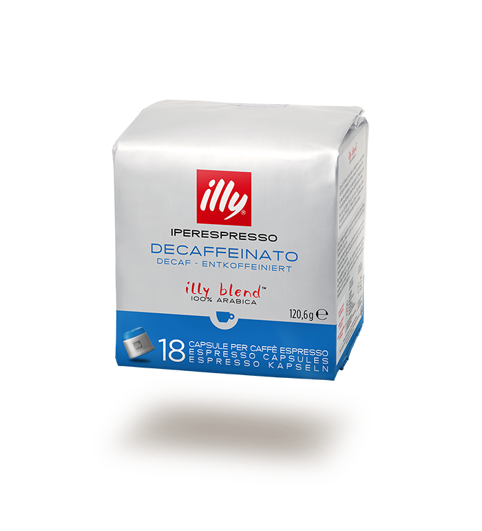 Confezione da 18 capsule illy Iperespresso decaffeinato