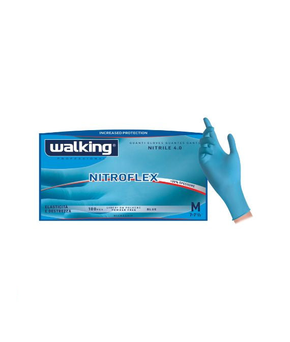 Nitroflex — guanti in nitrile 4.0, 100 pezzi, taglia M