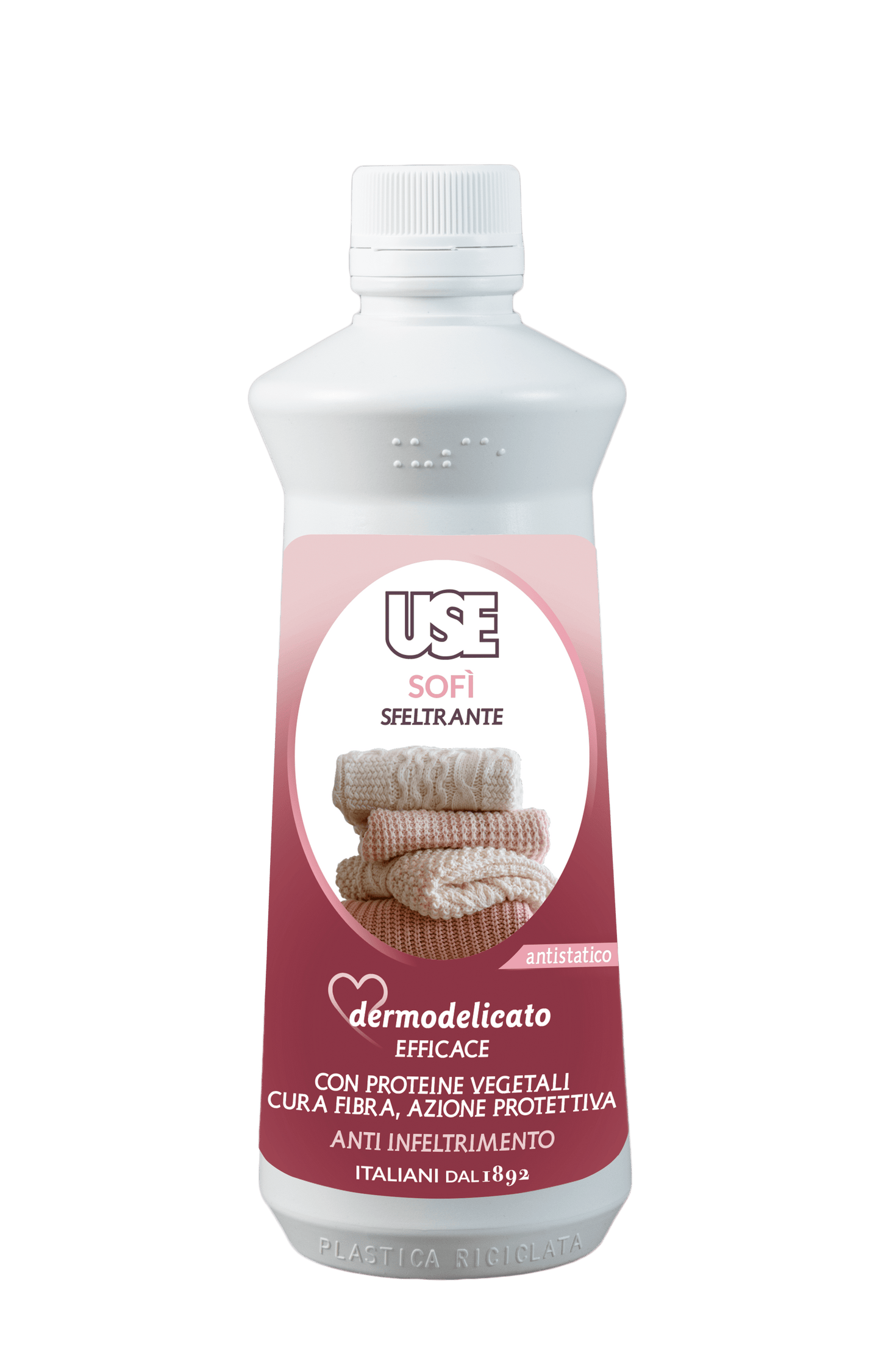Flacone Use Sofì sfeltrante antistatico per lana 500 ml