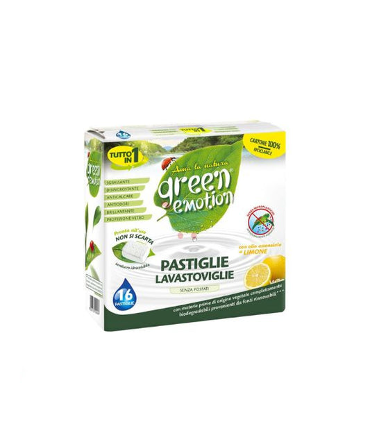 Green Emotion — pastiglie lavastoviglie, 16 pezzi