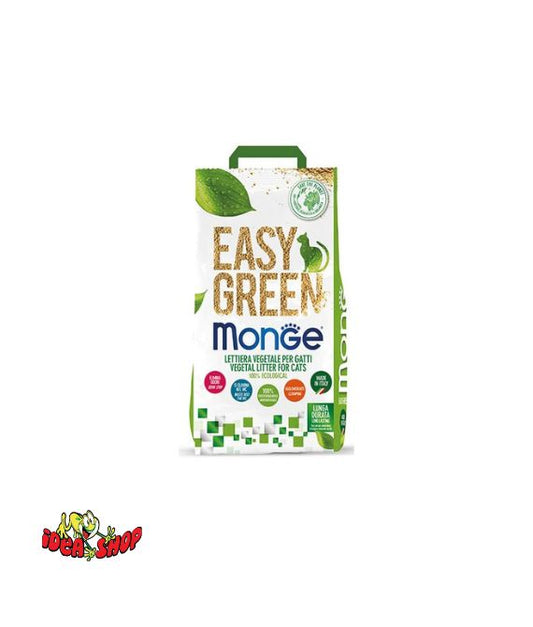 Sacco da 10 litri di lettiera vegetale Monge Easy Green