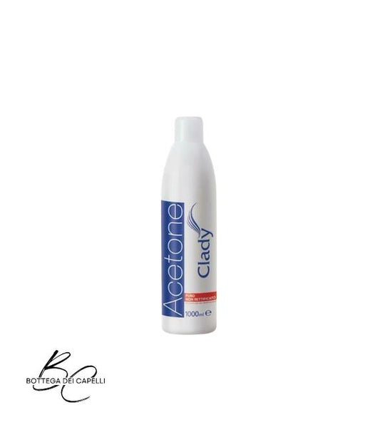 Flacone da 1 litro di acetone solvente per smalto Clady