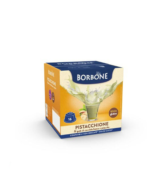 Caffè Borbone Pistacchione — 16 capsule compatibili Dolce Gusto