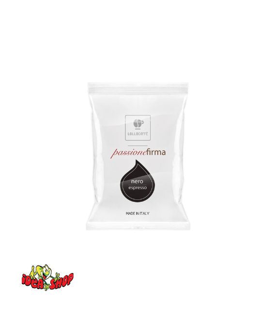 Confezione da 80 capsule Lollo Caffè Miscela Nera compatibili Lavazza Firma