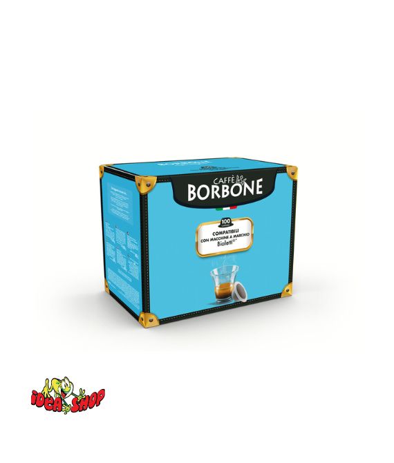 Confezione da 50 capsule Caffè Borbone Miscela Blu compatibili Bialetti