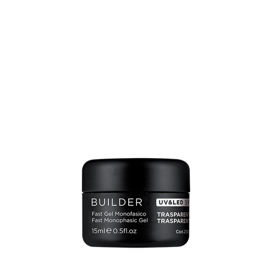 Jvone Milano Builder Fast gel monofasico trasparente, vasetto da 15 ml