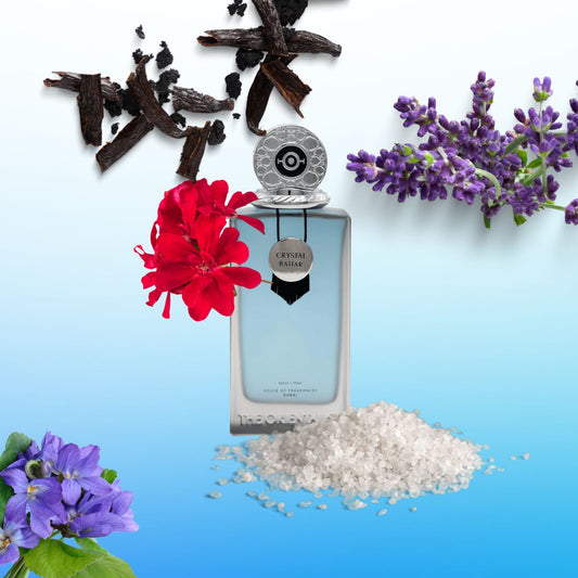 Crystal Bahar con le sue note: lavanda, sale marino, rosa e legni