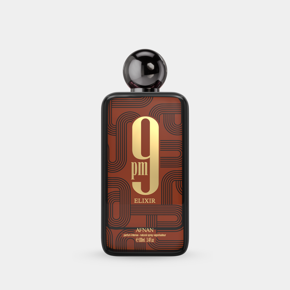 Flacone di Afnan 9 PM Elixir Extrait de Parfum da 100 ml
