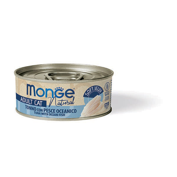 Monge Natural tonno con pesce oceanico in Jelly — scatoletta da 80 g