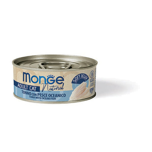 Monge Natural tonno con pesce oceanico in Jelly — scatoletta da 80 g