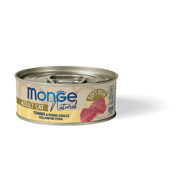 Monge Natural tonno a pinne gialle in Jelly — scatoletta da 80 g