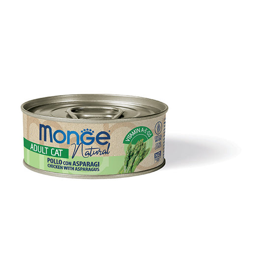 Monge Natural pollo con asparagi — scatoletta da 80 g
