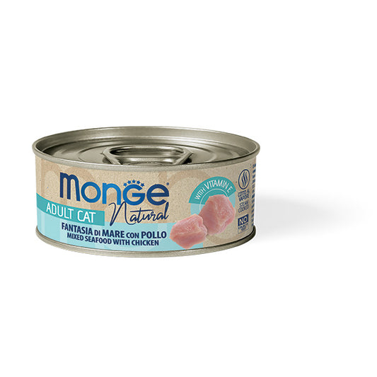 Monge Natural fantasia di mare con pollo — scatoletta da 80 g